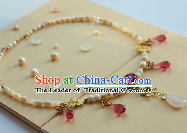 Traditional Chinese Ancient Handmade Necklace Hanfu Necklet for Women