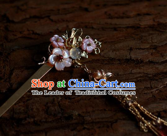 Traditional Chinese Ancient Flowers Hair Clips Hair Accessories Handmade Hanfu Hairpins for Women