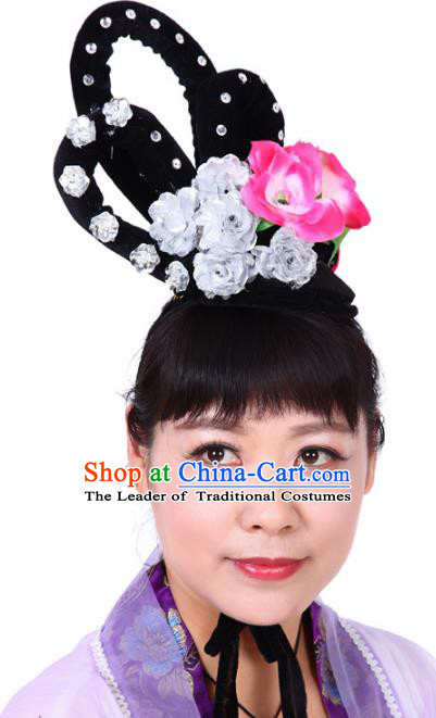 Chinese Traditional Classical Dance Hair Accessories Beijing Opera Actress Headwear for Women