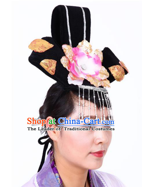 Traditional Chinese Yangge Fan Dance Folk Dance Costume Classical Yangko Dance Modern Dance Dress Halloween Clothing and Headwear