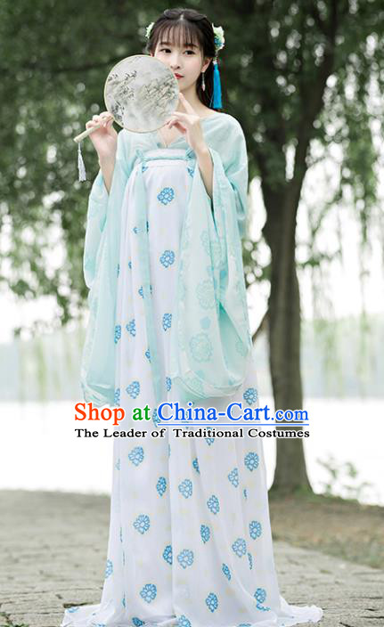Traditional Chinese Ancient Palace Lady Costume Tang Dynasty Court Maid Hanfu Dress for Women
