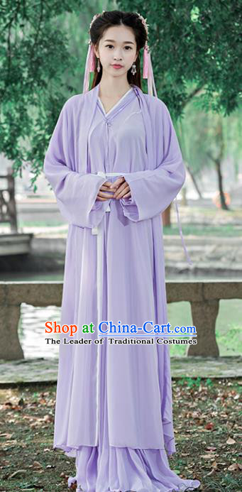 Traditional Chinese Ancient Swordswoman Costume Song Dynasty Young Lady Hanfu Dress for Women