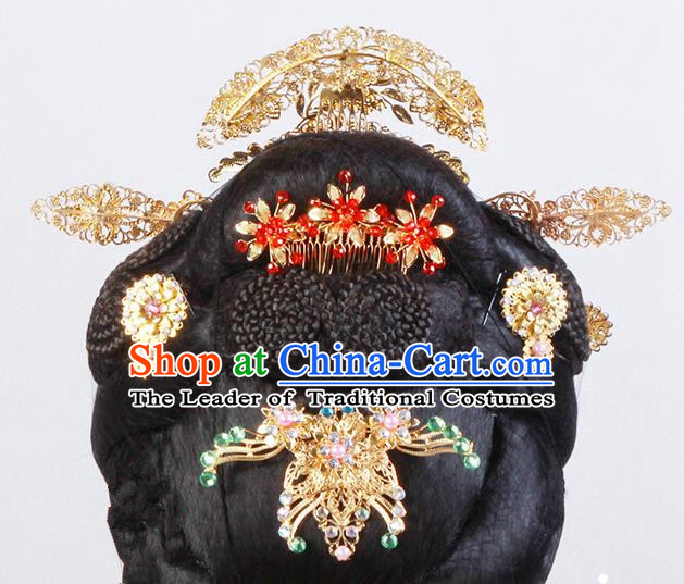 Chinese Ancient Style Hair Jewelry Accessories Cosplay Hairpins Headwear Headdress for Women