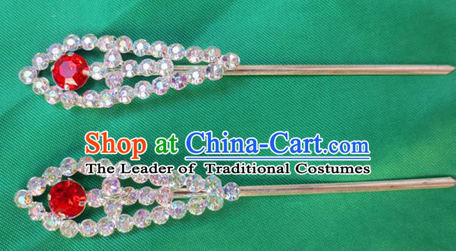 Chinese Traditional Folk Dance Hair Accessories Beijing Opera Hairpins Headwear for Women