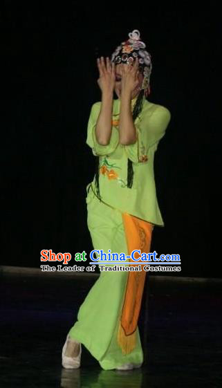 Traditional Chinese Classical Dance Folk Dance Costume, China Beijing Opera Stage Performance Dress Clothing for Women