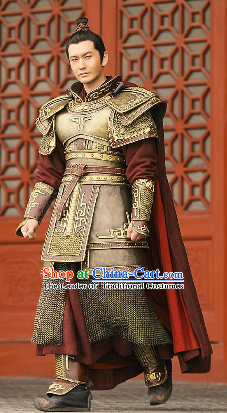 Nirvana in Fire II Chinese Ancient Southern and Northern Dynasties General Armour Swordsman Xiao Pingzhang Historical Costumes for Men