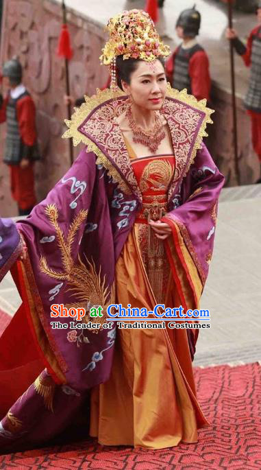 Chinese Ancient Palace Lady Hanfu Tang Dynasty Imperial Concubine Queen Embroidered Historical Costumes for Women