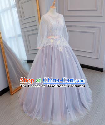 Top Grade Stage Performance Catwalks Costumes Wedding Dress Princess Full Dress Chorus Modern Fancywork Clothing