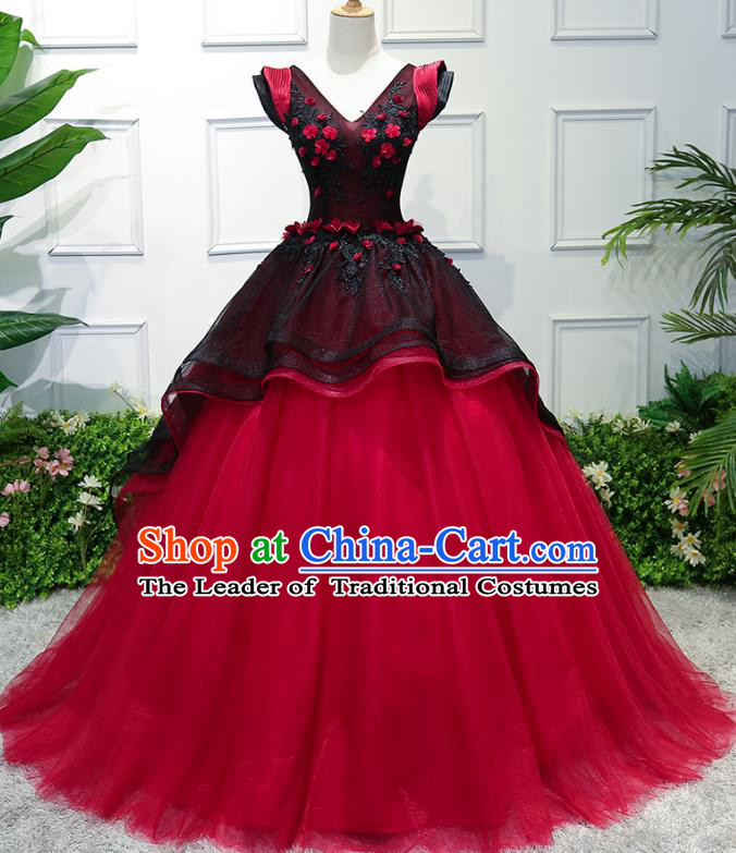 Top Grade Wedding Costume Compere Evening Dress Advanced Customization Bubble Dress Bridal Full Dress for Women