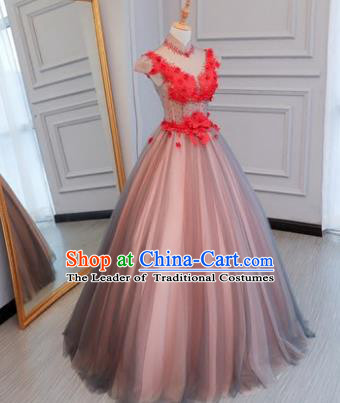 Top Grade Stage Performance Catwalks Costumes Wedding Dress Princess Full Dress Chorus Modern Fancywork Clothing