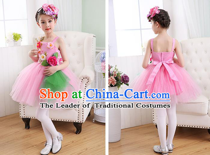 Children Stage Performance Costume Catwalks Folk Dance Clothing Classical Dance Dress