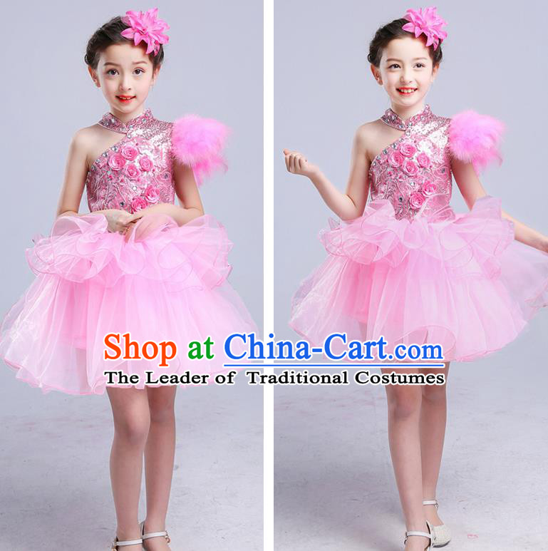 Children Stage Performance Costume Catwalks Folk Dance Clothing Classical Dance Dress