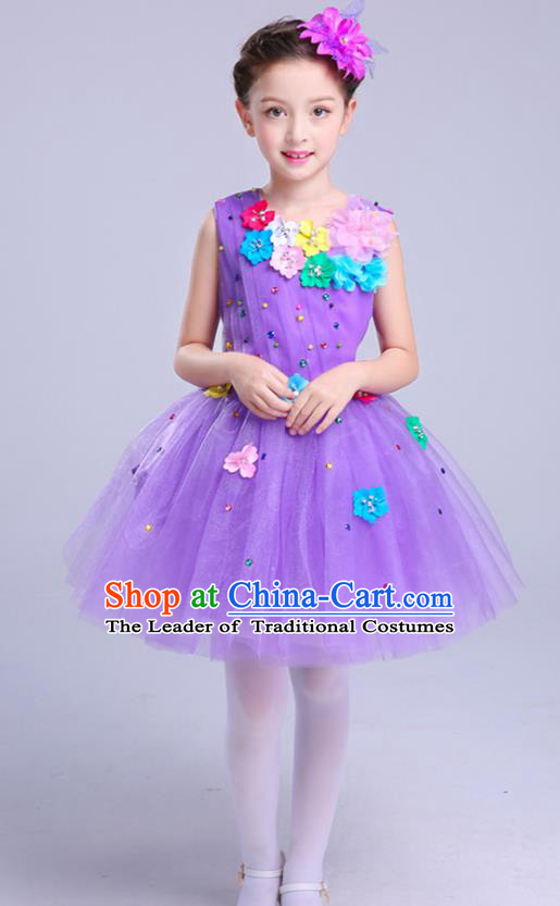 Children Stage Performance Costume Catwalks Folk Dance Clothing Classical Dance Dress