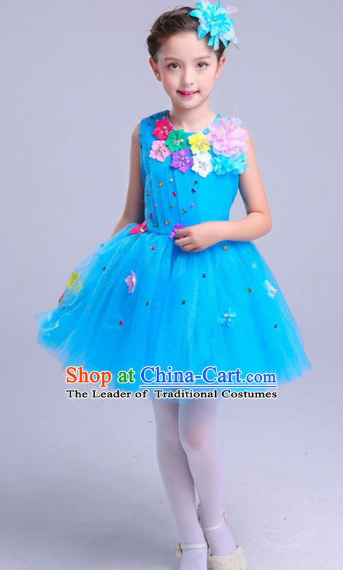 Children Stage Performance Costume Catwalks Folk Dance Clothing Classical Dance Dress