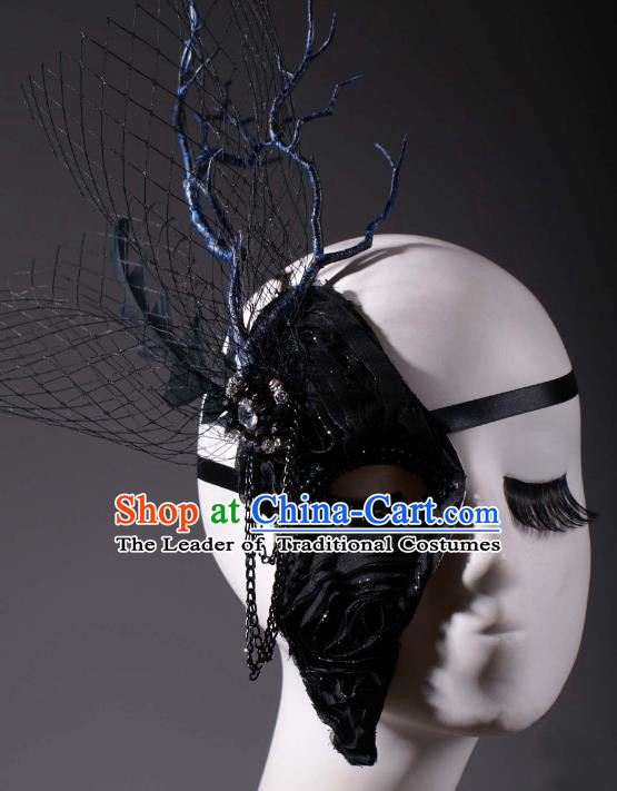 Halloween Fancy Ball Props Exaggerated Branch Face Mask Stage Performance Accessories Christmas Mysterious Masks