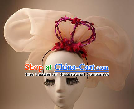 Top Grade Catwalks Hair Accessories Royal Crown Halloween Stage Performance Hair Clasp Modern Fancywork Headwear