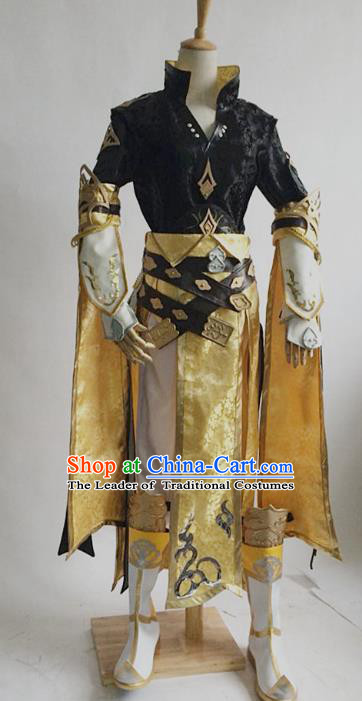 China Ancient Cosplay Childe Swordsman Costumes Chinese Traditional Knight-errant Clothing for Men