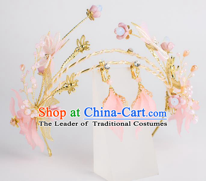 Baroque Bride Hair Accessories Butterfly Royal Crown Wedding Princess Classical Imperial Crown for Women