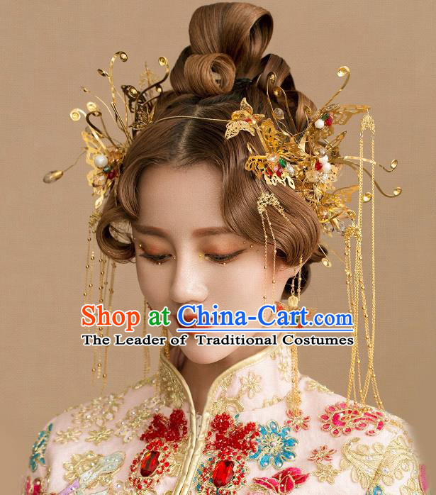 Chinese Ancient Style Hair Jewelry Accessories Cosplay Hairpins Headwear Hair Crown Headdress for Women