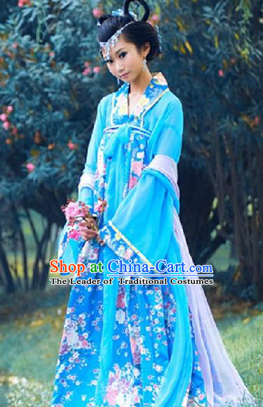 Chinese Traditional Princess Hanfu Dress Ancient Tang Dynasty Palace Lady Costume for Women