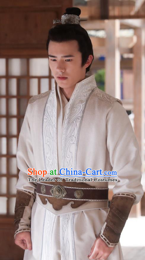 Chinese Ancient Nirvana in Fire Young Swordsman Nobility Childe Xiao Pingjing Replica Costume for Men