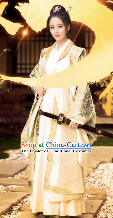 Chinese Ancient Nirvana in Fire General Countess Meng Qianxue Hanfu Dowager Replica Costume for Women