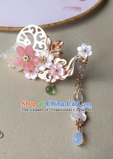 Traditional Handmade Chinese Ancient Classical Hair Accessories Hairpins Shell Hair Claws for Women