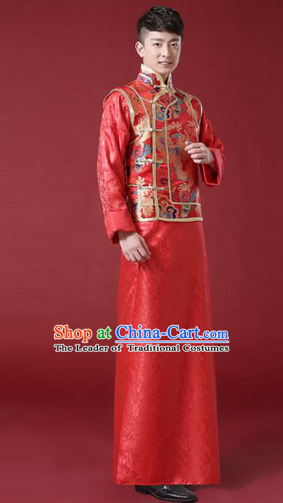 Traditional Chinese Wedding Costumes Traditional Xiuhe Suits Ancient Chinese bridal Full Dress