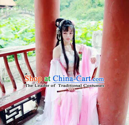 Chinese Ancient Fairy Hanfu Dress Han Dynasty Palace Lady Dance Costume for Women