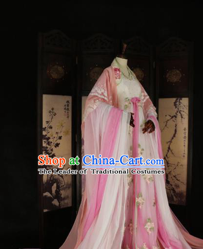 Chinese Ancient Palace Lady Hanfu Han Dynasty Imperial Concubine Queen Embroidered Historical Costumes for Women