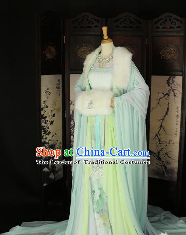 Chinese Ancient Palace Lady Hanfu Han Dynasty Imperial Concubine Queen Embroidered Historical Costumes for Women