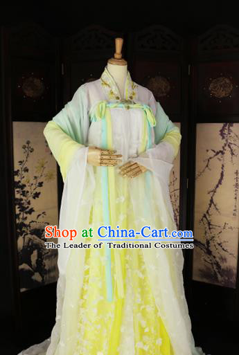 Chinese Ancient Palace Lady Hanfu Han Dynasty Imperial Concubine Queen Embroidered Historical Costumes for Women