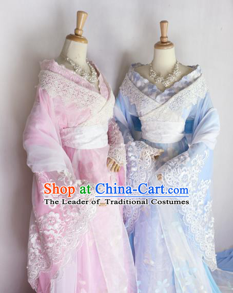 Chinese Ancient Palace Lady Hanfu Han Dynasty Imperial Concubine Queen Embroidered Historical Costumes for Women