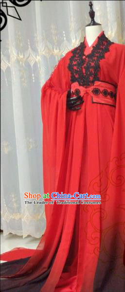 Chinese Ancient Palace Lady Hanfu Han Dynasty Imperial Concubine Queen Embroidered Historical Costumes for Women
