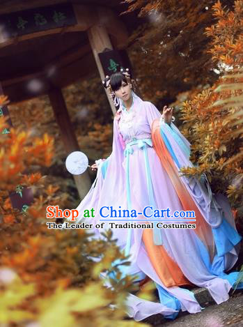 Chinese Ancient Palace Lady Hanfu Han Dynasty Imperial Concubine Queen Embroidered Historical Costumes for Women