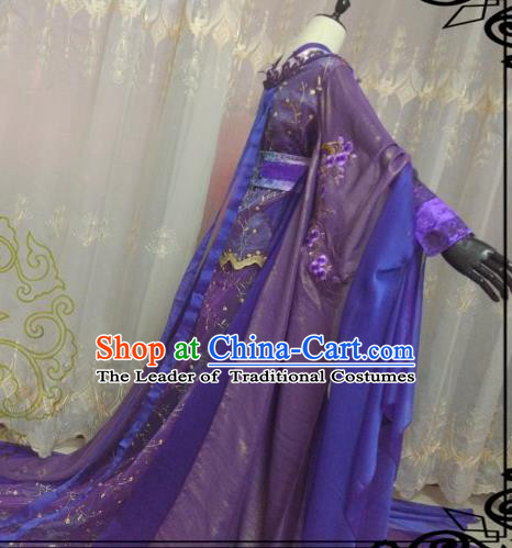 Chinese Ancient Palace Lady Hanfu Han Dynasty Imperial Concubine Queen Embroidered Historical Costumes for Women