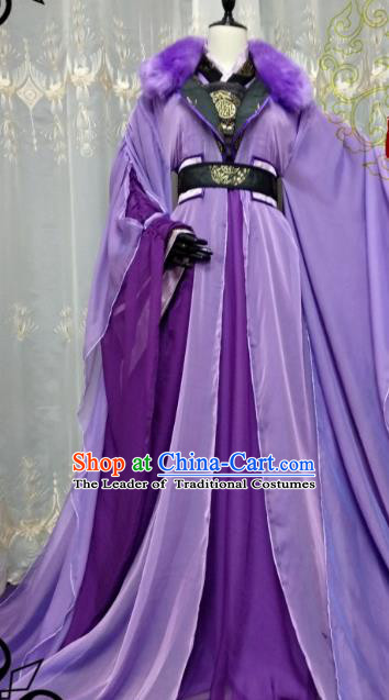 Chinese Ancient Palace Lady Hanfu Han Dynasty Imperial Concubine Queen Embroidered Historical Costumes for Women