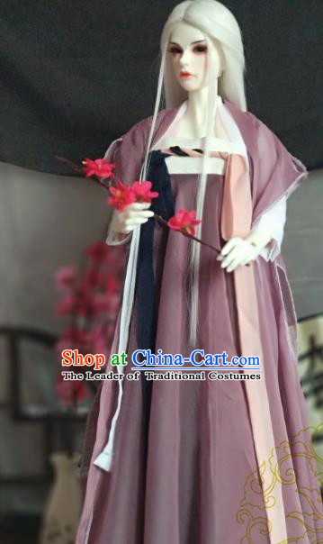 Chinese Ancient Taoist Nun Costume Cosplay Swordswoman Clothing Tang Dynasty Young Lady Hanfu Dress for Women