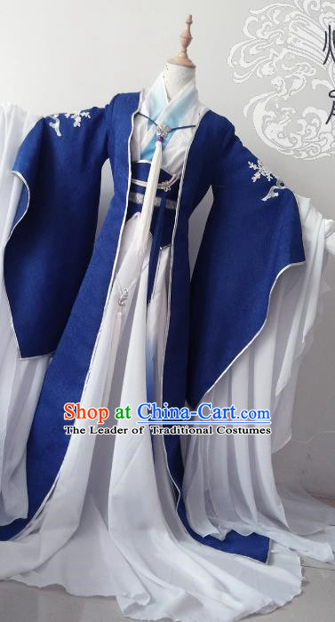 Chinese Ancient Palace Lady Hanfu Han Dynasty Imperial Concubine Queen Embroidered Historical Costumes for Women