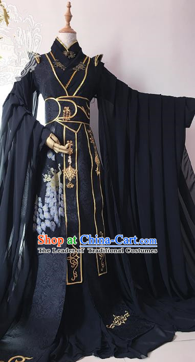 Chinese Ancient Palace Lady Hanfu Han Dynasty Imperial Concubine Queen Embroidered Historical Costumes for Women