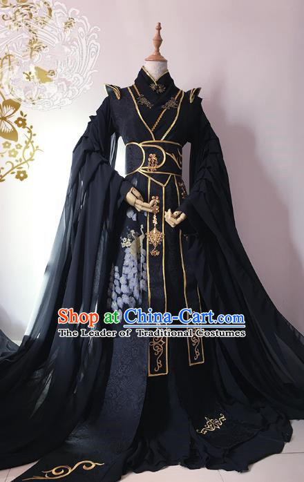 Chinese Ancient Palace Lady Hanfu Han Dynasty Imperial Concubine Queen Embroidered Historical Costumes for Women