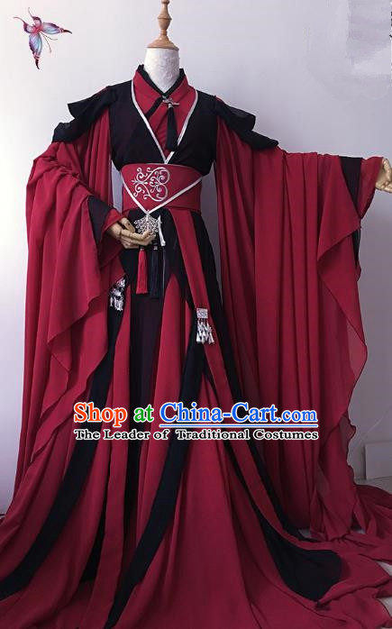 Chinese Ancient Palace Lady Hanfu Han Dynasty Imperial Concubine Queen Embroidered Historical Costumes for Women