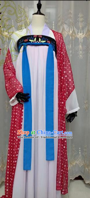 Chinese Ancient Court Maid Costume Cosplay Swordswoman Clothing Tang Dynasty Princess Hanfu Dress for Women