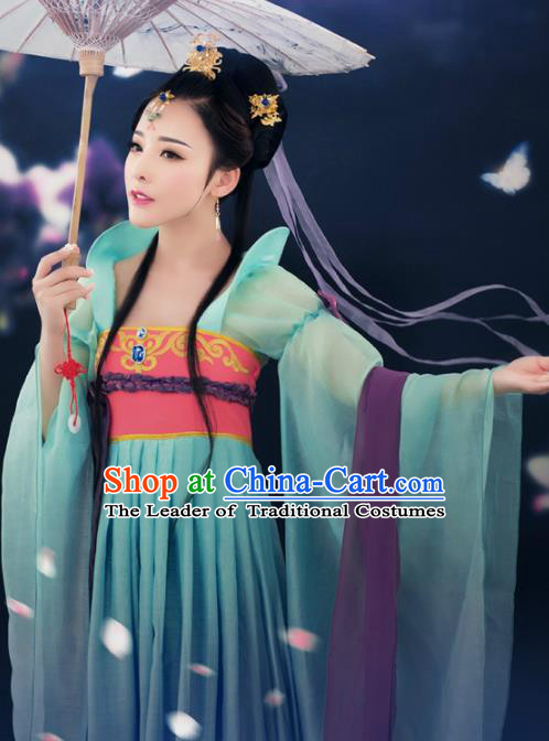 Chinese Ancient Palace Lady Hanfu Han Dynasty Imperial Concubine Queen Embroidered Historical Costumes for Women