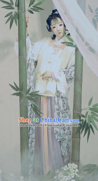 Chinese Ancient Nobility Lady Hanfu Dress Traditional Ming Dynasty Princess Embroidered Costume for Women