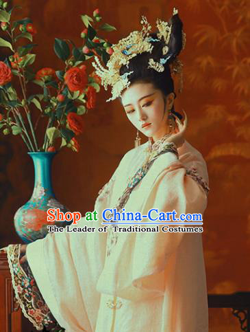 Chinese Ancient Palace Lady Hanfu Han Dynasty Imperial Concubine Queen Embroidered Historical Costumes for Women