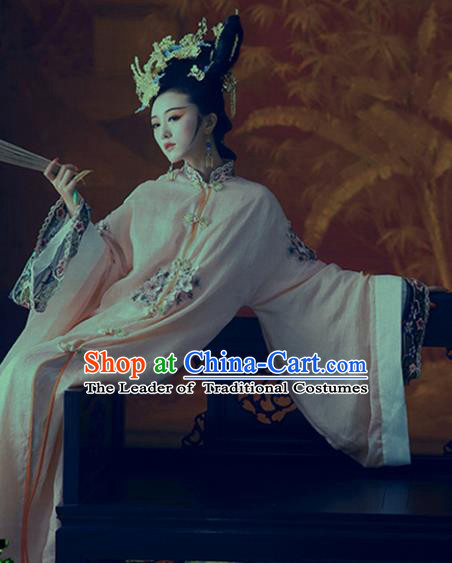 Chinese Ancient Palace Lady Hanfu Han Dynasty Imperial Concubine Queen Embroidered Historical Costumes for Women