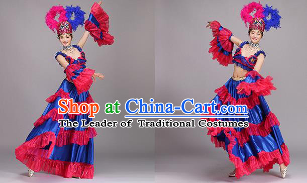 Traditional Chinese Fan Dance Folk Dance Costume Classical Yangko Dance Modern Dance Dress Halloween Clothing