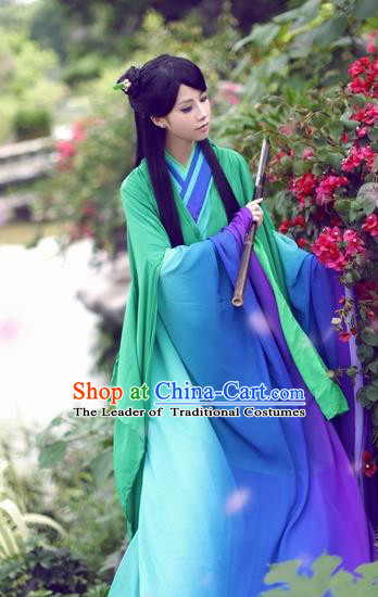 Chinese Ancient Palace Lady Hanfu Han Dynasty Imperial Concubine Queen Embroidered Historical Costumes for Women