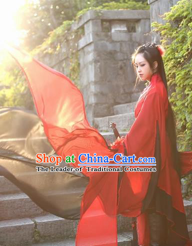 Chinese Ancient Palace Lady Hanfu Han Dynasty Imperial Concubine Queen Embroidered Historical Costumes for Women